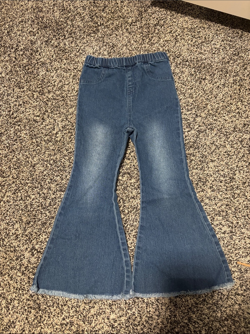 Blue Flared Denim Toddler Jeans